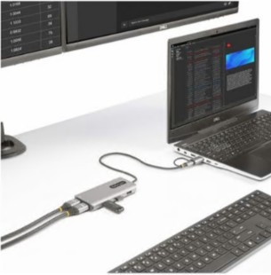 ADAPTADOR StarTech MULTIPORTAS USB-C/A, 167B-USBC-MULTIPORT