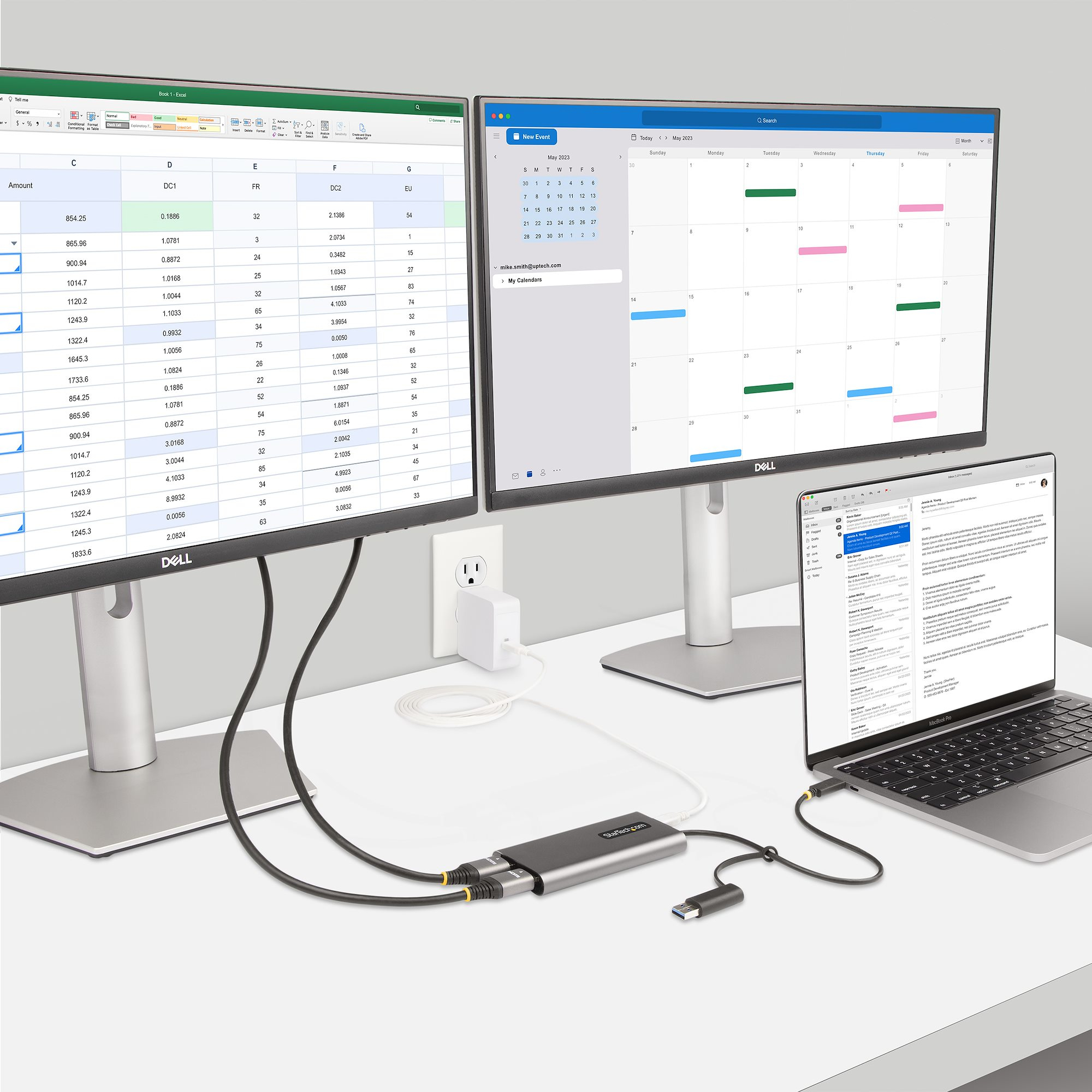 ADAPTADOR USB-C PARA HDMI DUPLO Startech para portátil