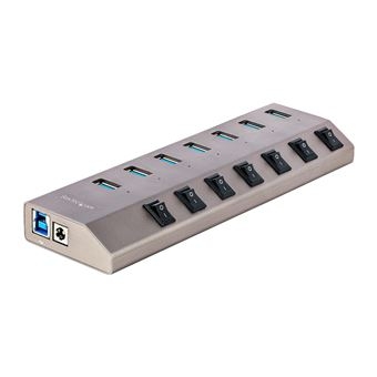 Hub de Interface StarTech 7-PORT SELF-POWERED USB-C HUB WITH INDIVIDUAL ON/OFF SWITCHES