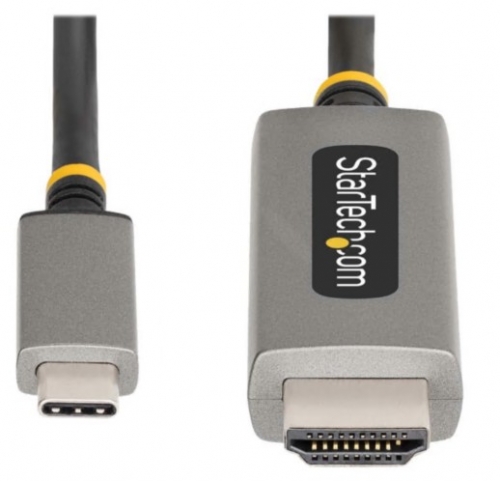Cabo adaptador StarTech 24 pin USB-C macho para HDMI macho 1 m cinzento espaço suporte 8K60Hz, suporte 4K144Hz, 134B-USBC-HDMI211M