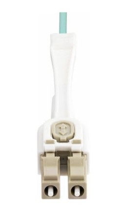 Cabo patch StarTech 450FBLCLC5PP multi-modo 5 m 2.9 mm fibra óptica duplex 50 / 125 micron OM3/OM4 100 Gbps aqua