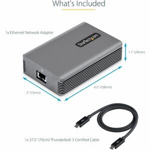 Adaptador de rede StarTech THUNDERBOLT 3