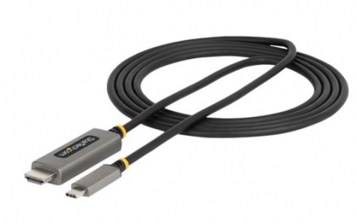 Cabo adaptador StarTech 24 pin USB-C macho para HDMI macho 2 m cinzento espaço suporte 8K60Hz, suporte 4K144Hz, 135B-USBC-HDMI212M