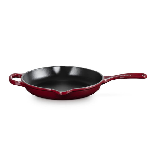 Frigideira Skillet redonda de ferro fundido 26 LE CREUSET Skillet Signature Lisa Rhone 20182269490422