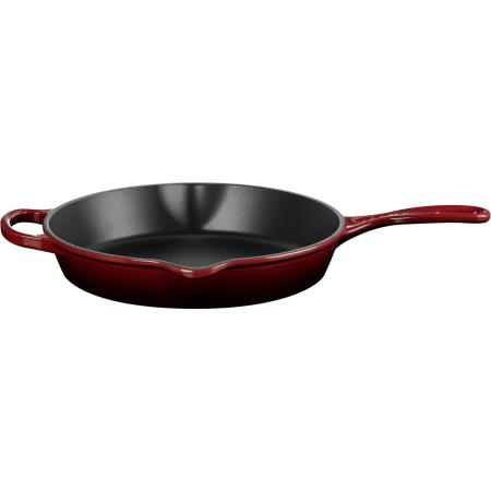 Frigideira Skillet redonda de ferro fundido 26 LE CREUSET  Alta Lisa Rhone 26 20187269490422
