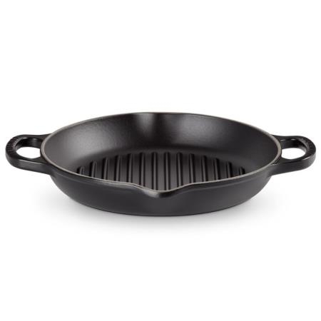 LE CREUSET - Parrilla Signature Grill Redonda Negro Mate 25 20208250000422