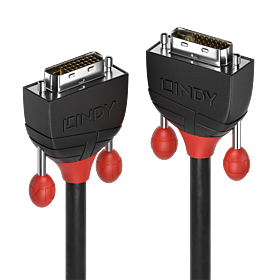 Cabo DVI-D Dual Link de 5 m, linha preta