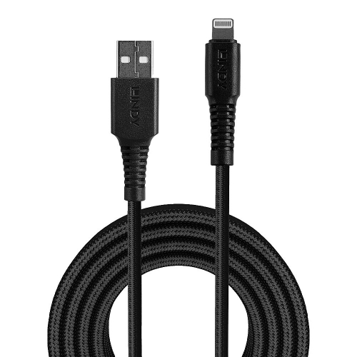 Cabo de carregamento USB tipo A reforçado de 0,5 m