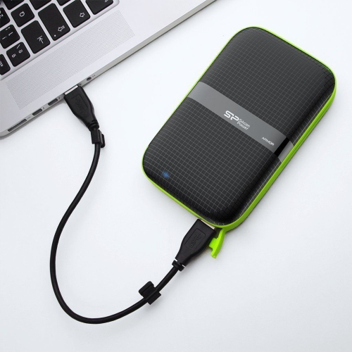 Disco Externo SILICON POWER Armor A60 1 TB 2.5" - USB 3.0 - preto , SP010TBPHDA60S3K