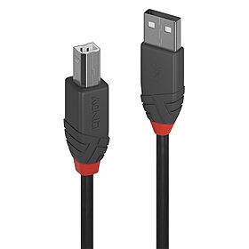 Cabo USB 2.0 tipo A para B de 10 m, linha Anthra