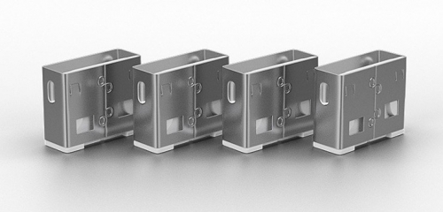 LINDY Bloqueador de porta USB A, 4 unidades, branco + chave, 40454