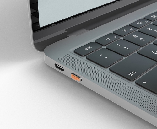 LNDY Bloqueador de porta USB C, 4 unidades + chave, laranja, 40428