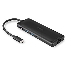 DST-Mini, mini estação de acoplamento para laptop USB-C com suporte 4k e carregamento de passagem de 100 W