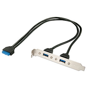 Placa traseira de PC, USB 3.0, 2 portas