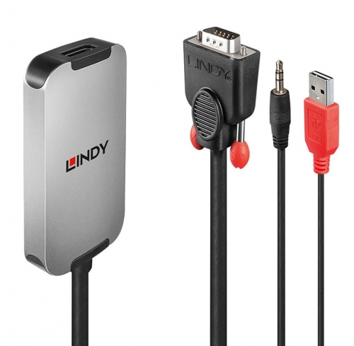 Conversor Lindy VGA para DisplayPort 1.2