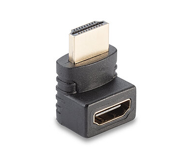 Adaptador HDMI fêmea para HDMI macho 90 graus ângulo reto - Up