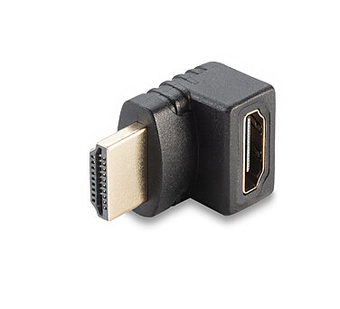 Adaptador HDMI fêmea para HDMI macho 90 graus ângulo reto - Up