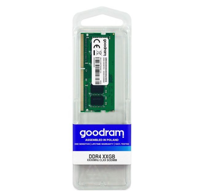 Memória RAM GoodRam 8GB DDR4 3200MHz CL22 SODIMM - 3200S464L22S/8G