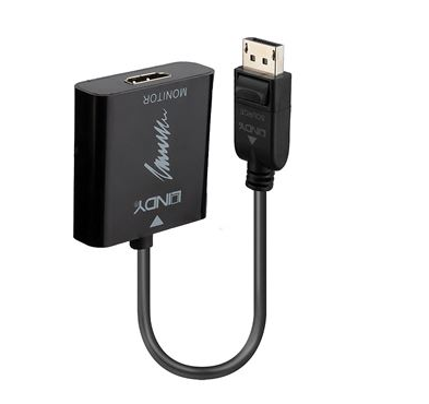 Adaptador de Cabo de Vídeo Lindy 41068 1.2 HDMI2.0 18G ACTI Preto