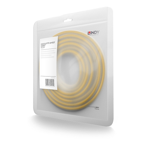 Cabo de rede Cat.6 S/FTP de 1 m, amarelo