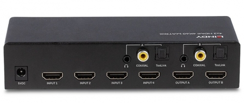 SWITCH MATRIX lINDY 4X2 HDMI 2.0 18G