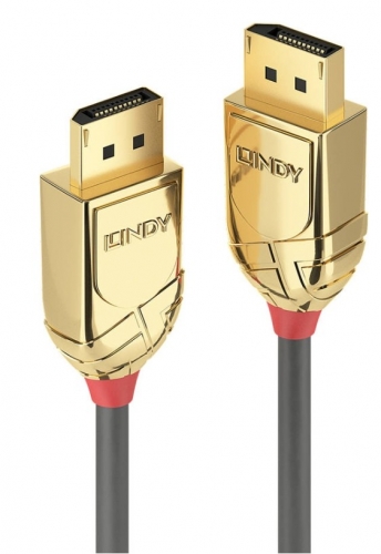 Cabo Lindy 15M DISPLAYPORT 1.2 CABLE,GOLD LINE