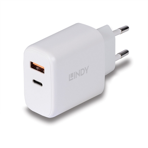 LINDY Carregador USB Tipo A e C de 30 W - 73424