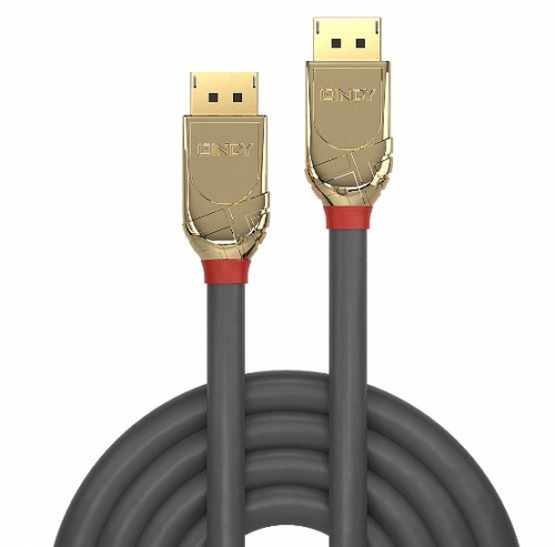 Cabo DisplayPort 1.2 de 20 m, linha dourada