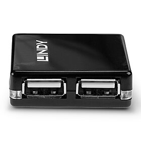 Mini-hub USB 2.0 de 4 portas