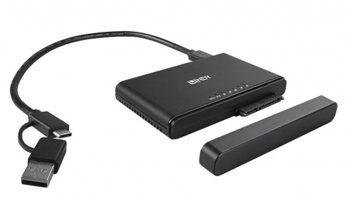 Estação Lindy acoplamento e clonagem USB 3.2 Tipo C para M.2 NVMe e SATA SSD