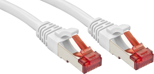 Cabo RJ-45 Cat.6 S/FTP 10m Branco Lindy