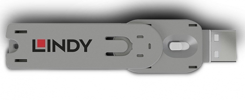 Lindy Chave bloqueadora de porta USB A, branca