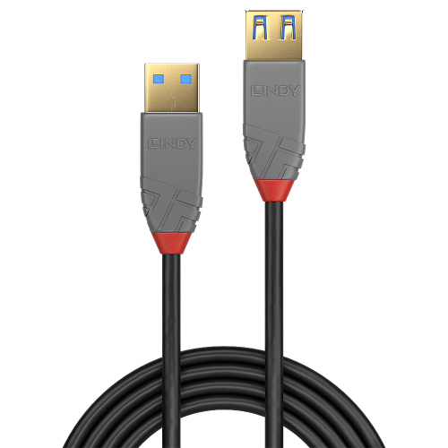 Cabo de extensão USB 3.2 tipo A de 2 m, 5 Gbps, linha Anthra