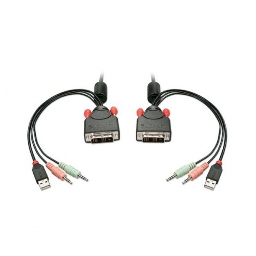  Lindy Kvm Switch 2 Port Dvi-d Single Link USB 2.0 Audio - 42341
