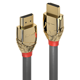 Cabo HDMI de alta velocidade de 5 m, com revestimento dourado. HDMI® Macho para Macho - 37864