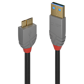 Cabo USB 3.2 Tipo A para Micro-B de 1 m, 5 Gbps, Linha Anthra