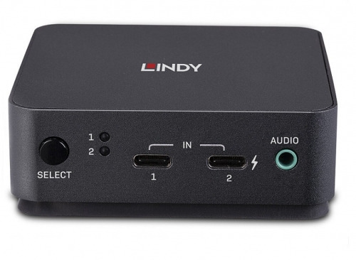 Switch Lindy 2 Port Type C, DisplayPort 1.2 KVM
