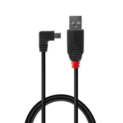 Cabo USB 2.0 de 0,5 m - Tipo A para Mini-B, ângulo reto de 90 graus
