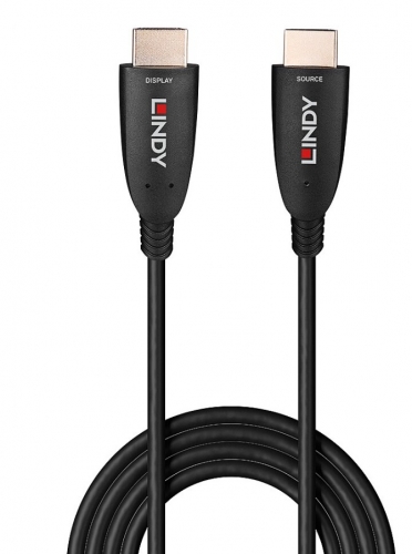 Cabo LINDY de fibra óptica híbrido HDMI 8K60 de 40 m