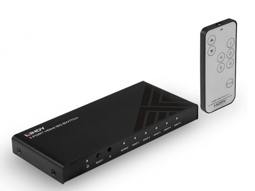 Comutador Lindy HDMI 18G de 5 portas