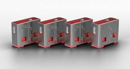 LINDY Bloqueador de porta USB A, 4 peças rosa + chave, 40450