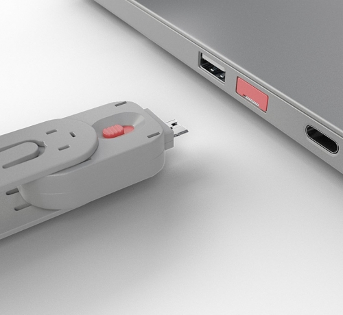 LINDY Bloqueador de porta USB A, 4 peças rosa + chave, 40450