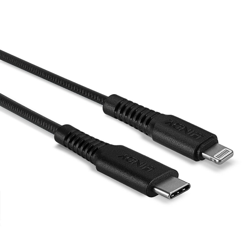 Cabo USB tipo C para Lightning reforçado de 0,5 m