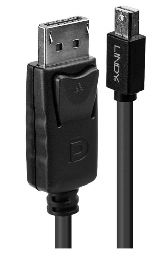 Cabo Mini DP para DP, Preto, 2m LINDY 41646