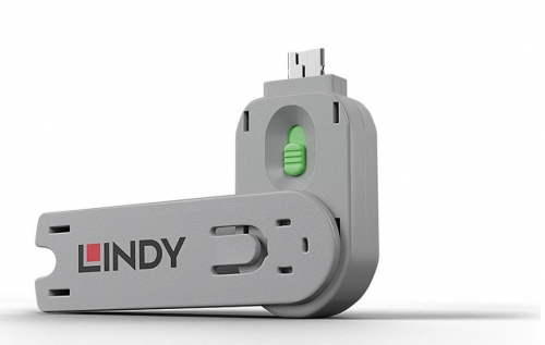 Lindy Chave bloqueadora de porta USB A, verde, 40621