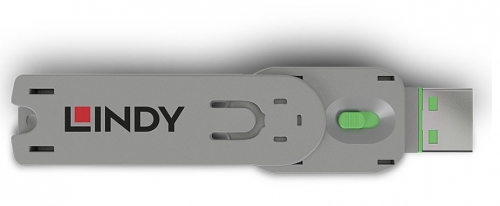 Lindy Chave bloqueadora de porta USB A, verde, 40621