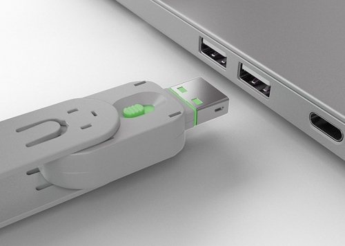 Lindy Chave bloqueadora de porta USB A, verde, 40621