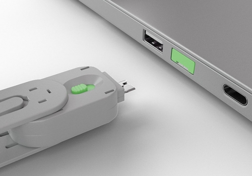 Lindy Chave bloqueadora de porta USB A, verde, 40621