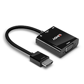 HDMI para VGA e conversor de áudio