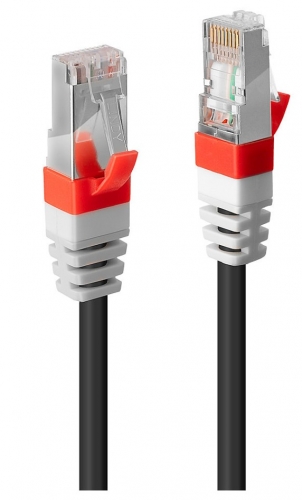 Cabo LINDY de rede LSZH S/FTP Cat.6A de 40 m, preto (testado pela Fluke)